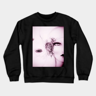 LILAC GIFT SHOP PRINT 70S FACE FASHION TWIN ART DECO POSTER Crewneck Sweatshirt